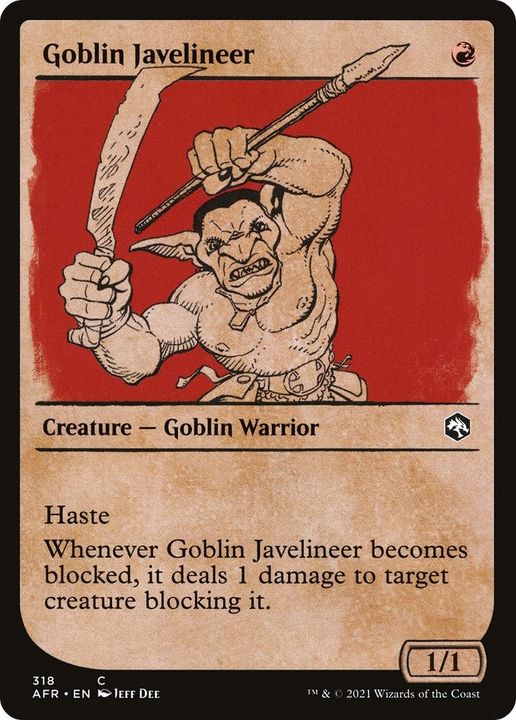 Goblin Javelineer in the group Magic the Gathering / Types / Creatures / Warrior at Proxyprinters.com (4517)