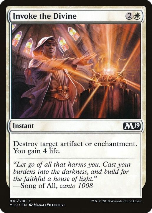 Invoke the Divine in the group Magic the Gathering / Sets / Core Set 2019 at Proxyprinters.com (45203)