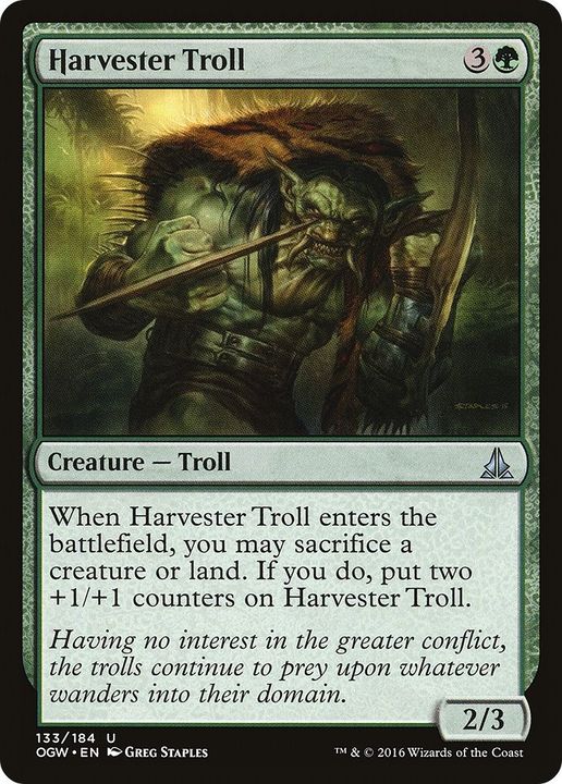 Harvester Troll in the group Magic the Gathering / Types / Colors / Green at Proxyprinters.com (4523)