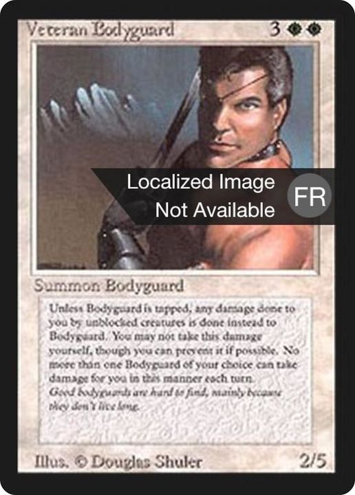 Veteran Bodyguard in the group Magic the Gathering / Types / Creatures / Human at Proxyprinters.com (4525)