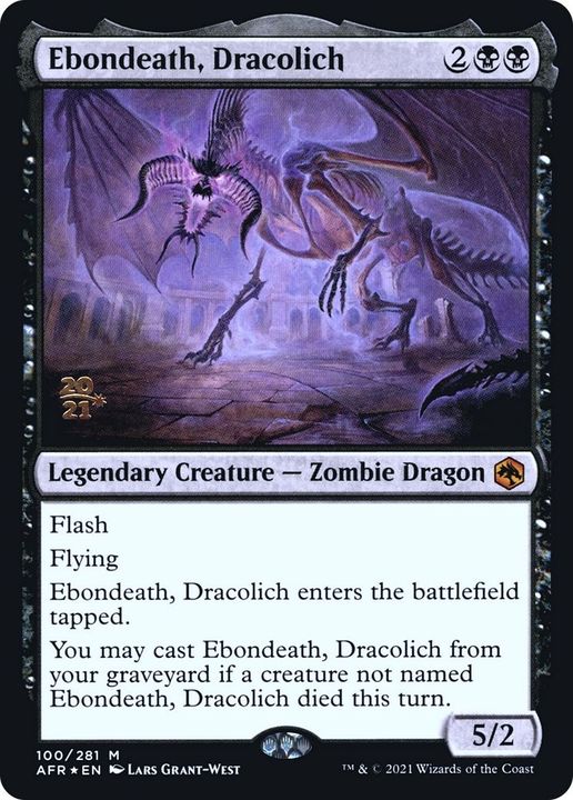 Ebondeath, Dracolich in the group Magic the Gathering / Types / Creatures / Zombie at Proxyprinters.com (45265)