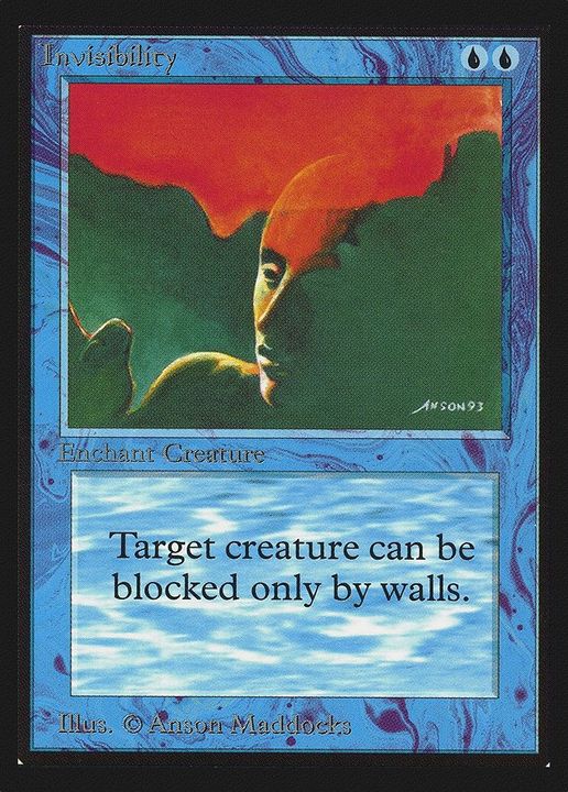 Invisibility in the group Magic the Gathering / Types / Colors / Blue at Proxyprinters.com (45269)