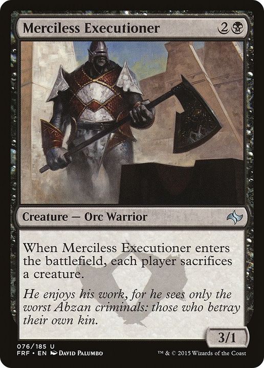 Merciless Executioner in the group Magic the Gathering / Types / Creatures / Warrior at Proxyprinters.com (45287)