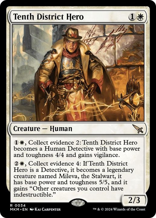 Tenth District Hero in the group Magic the Gathering / Sets / Murders at Karlov Manor at Proxyprinters.com (45310)