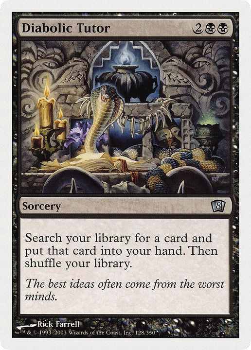 Diabolic Tutor in the group Magic the Gathering / Types / Colors / Black at Proxyprinters.com (45341)