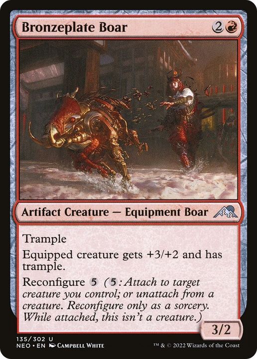 Bronzeplate Boar in the group Magic the Gathering / Types / Colors / Red at Proxyprinters.com (45361)