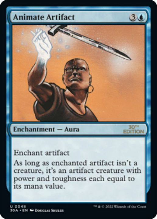 Animate Artifact in the group Magic the Gathering / Types / Colors / Blue at Proxyprinters.com (45383)