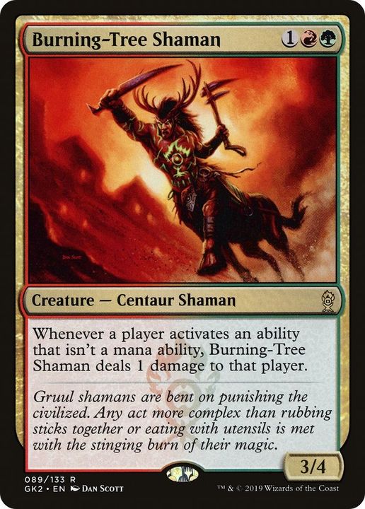 Burning-Tree Shaman in the group Magic the Gathering / Types / Colors / Multicolors / G, R at Proxyprinters.com (45396)