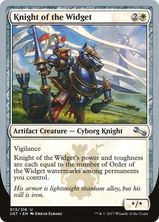 Knight of the Widget in the group Magic the Gathering / Sets / Unstable Promos at Proxyprinters.com (454)