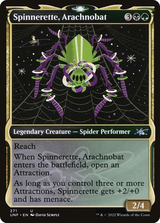 Spinnerette, Arachnobat in the group Magic the Gathering / Types / Colors / Multicolors / B, G at Proxyprinters.com (45424)