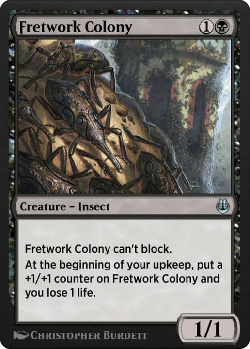 Fretwork Colony in the group Magic the Gathering / Types / Colors / Black at Proxyprinters.com (45433)