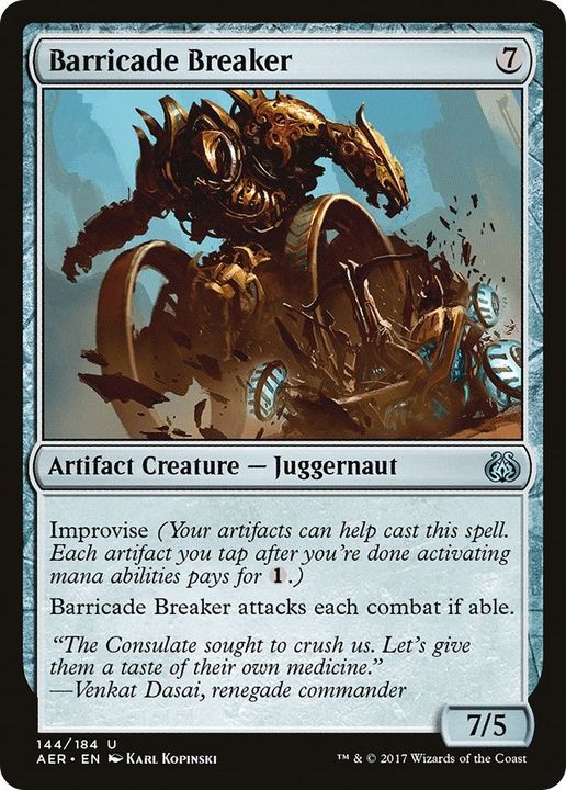 Barricade Breaker in the group Magic the Gathering / Sets / Aether Revolt at Proxyprinters.com (45442)