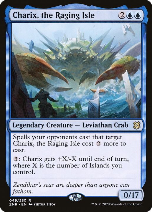 Charix, the Raging Isle in the group Magic the Gathering / Types / Colors / Blue at Proxyprinters.com (4549)