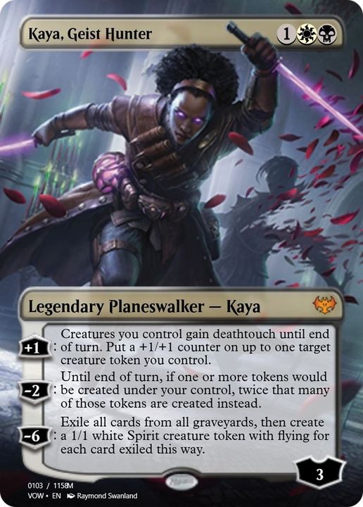 Kaya, Geist Hunter in the group Magic the Gathering / Types / Colors / Multicolors / B, W at Proxyprinters.com (45498)