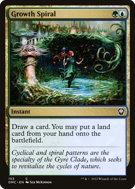 Growth Spiral in the group Magic the Gathering / Types / Colors / Multicolors / G, U at Proxyprinters.com (45535)