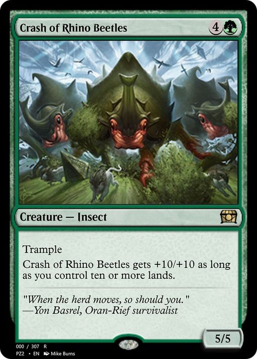 Crash of Rhino Beetles in the group Magic the Gathering / Types / Colors / Green at Proxyprinters.com (45558)