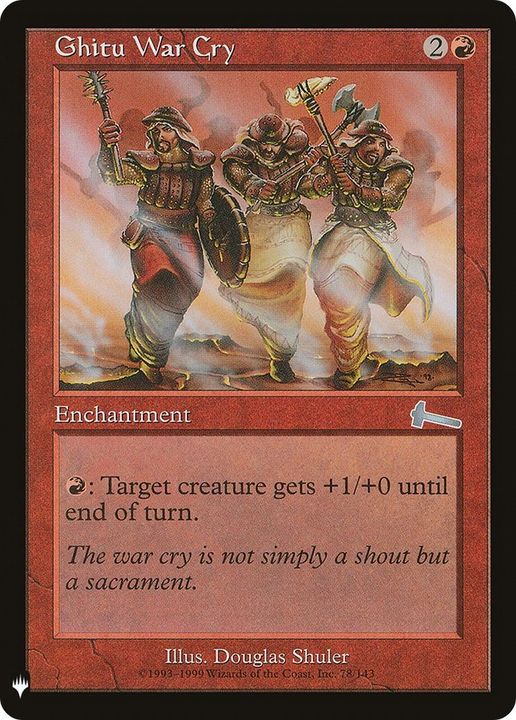 Ghitu War Cry in the group Singles at Proxyprinters.com (45587)