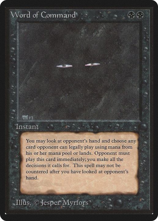 Word of Command in the group Magic the Gathering / Types / Colors / Black at Proxyprinters.com (45596)