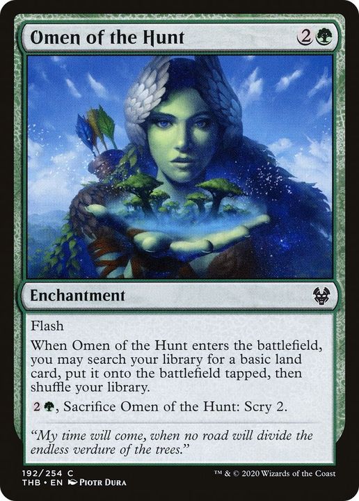 Omen of the Hunt in the group Magic the Gathering / Types / Enchantment / Enchantment at Proxyprinters.com (45629)