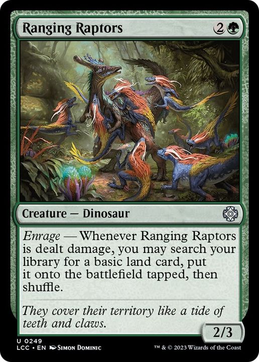 Ranging Raptors in the group Magic the Gathering / Types / Colors / Green at Proxyprinters.com (45631)