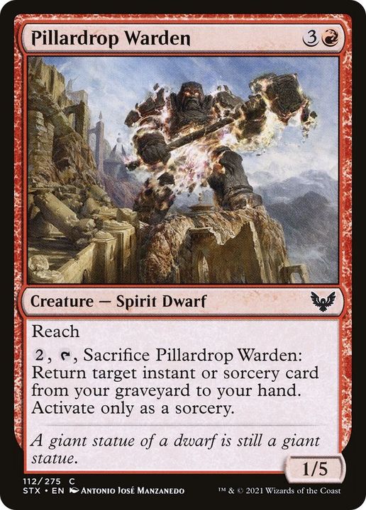 Pillardrop Warden in the group Magic the Gathering / Types / Colors / Red at Proxyprinters.com (45636)