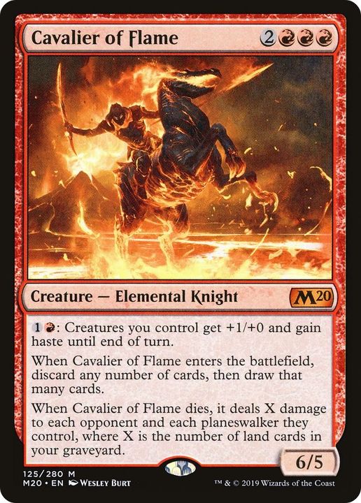 Cavalier of Flame in the group Magic the Gathering / Types / Colors / Red at Proxyprinters.com (4566)