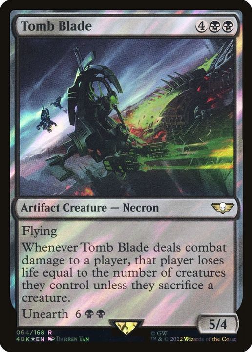 Tomb Blade in the group Magic the Gathering / Sets / Warhammer 40,000 Tokens at Proxyprinters.com (45702)