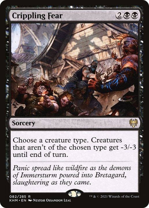 Crippling Fear in the group Magic the Gathering / Types / Colors / Black at Proxyprinters.com (45726)