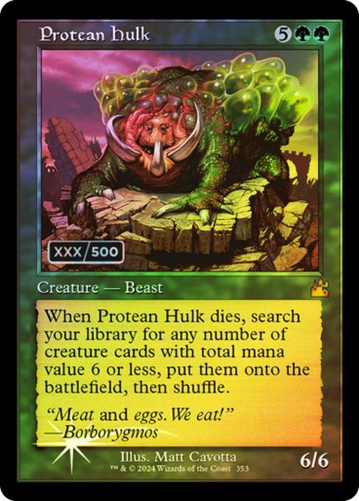 Protean Hulk in the group Magic the Gathering / Sets / Ravnica: City of Guilds Promos at Proxyprinters.com (45745)