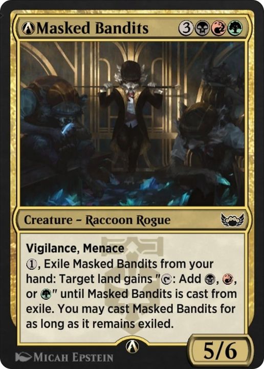 A-Masked Bandits in the group Magic the Gathering / Types / Colors / Multicolors / B, G, R at Proxyprinters.com (4579)