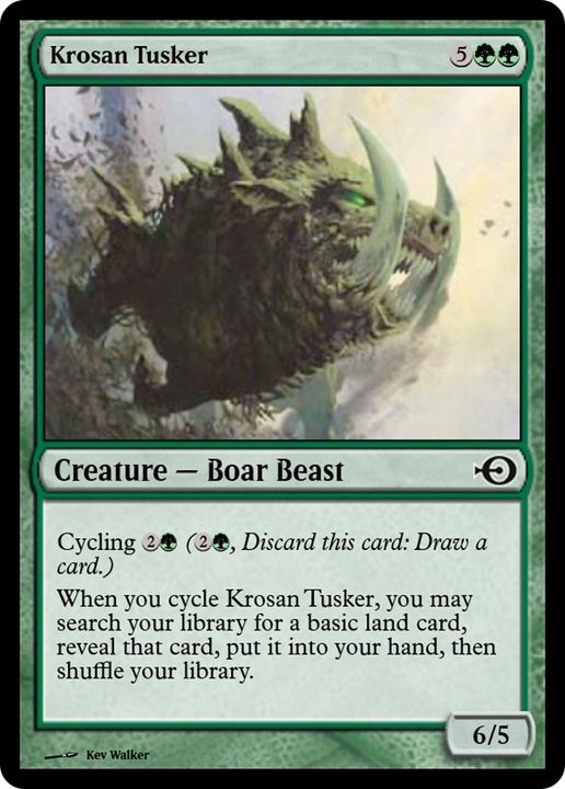 Krosan Tusker in the group Magic the Gathering / Types / Colors / Green at Proxyprinters.com (45793)