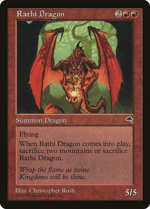 Rathi Dragon in the group Magic the Gathering / Types / Colors / Red at Proxyprinters.com (45845)