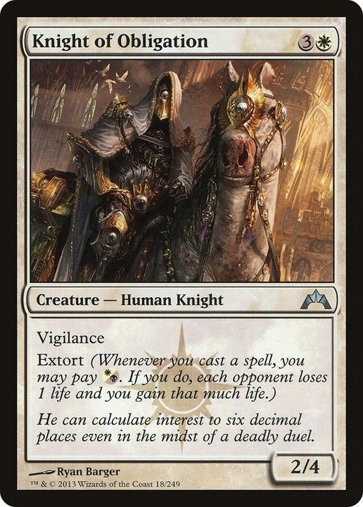 Knight of Obligation in the group Magic the Gathering / Types / Creatures / Human at Proxyprinters.com (4592)