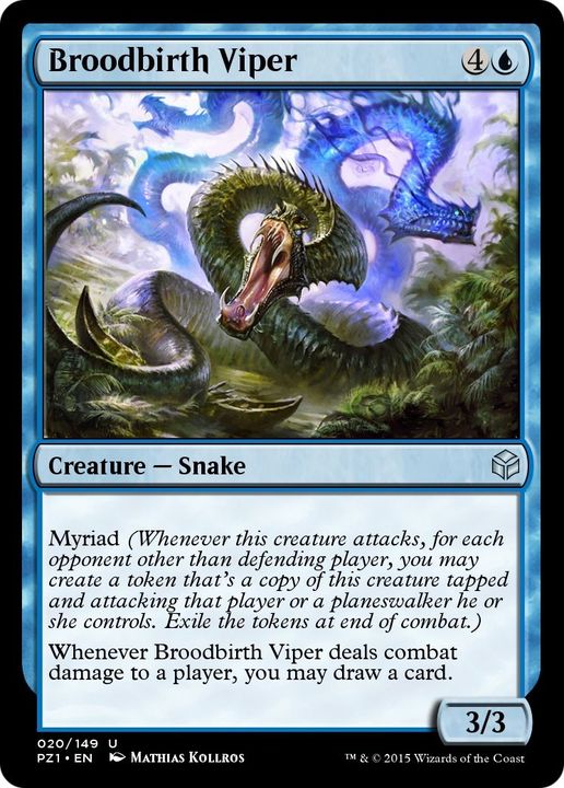 Broodbirth Viper in the group Magic the Gathering / Types / Colors / Blue at Proxyprinters.com (45921)