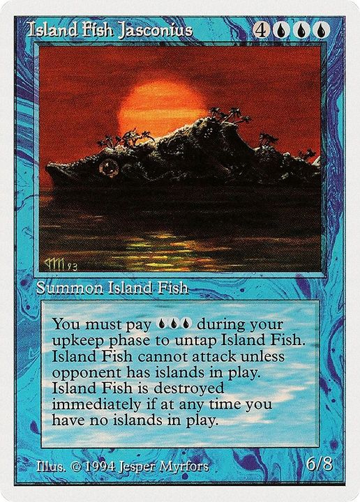 Island Fish Jasconius in the group Magic the Gathering / Types / Colors / Blue at Proxyprinters.com (45940)