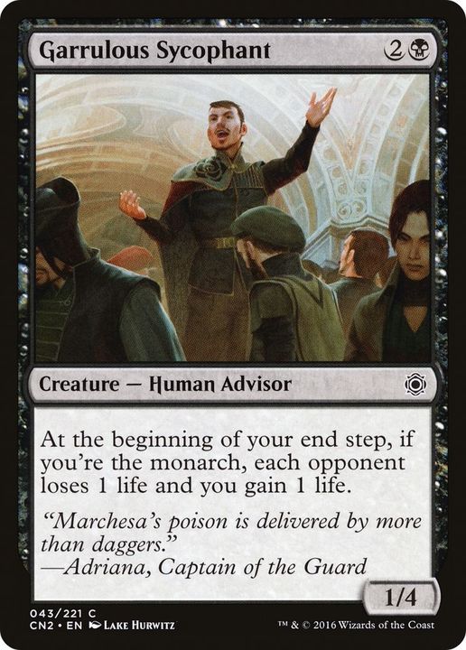 Garrulous Sycophant in the group Magic the Gathering / Types / Creatures / Human at Proxyprinters.com (45946)