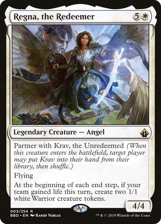 Regna, the Redeemer in the group Magic the Gathering / Types / Colors / White at Proxyprinters.com (4595)