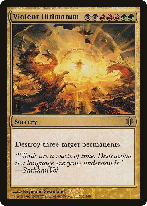 Violent Ultimatum in the group Magic the Gathering / Types / Colors / Multicolors / B, G, R at Proxyprinters.com (46014)