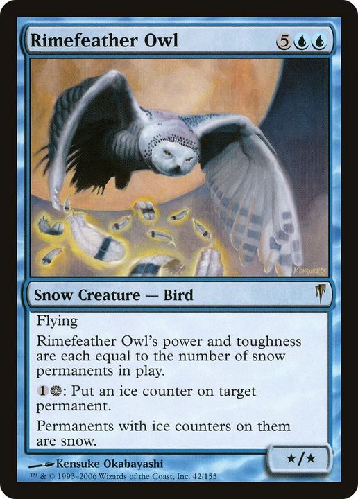 Rimefeather Owl in the group Magic the Gathering / Types / Colors / Blue at Proxyprinters.com (46065)