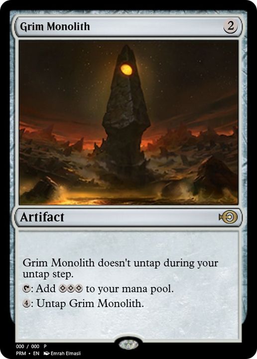 Grim Monolith in the group Magic the Gathering / Types / Artifacts / Artifact at Proxyprinters.com (4615)