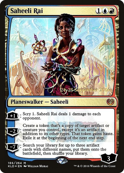 Saheeli Rai in the group Magic the Gathering / Types / Colors / Multicolors / R, U at Proxyprinters.com (46156)