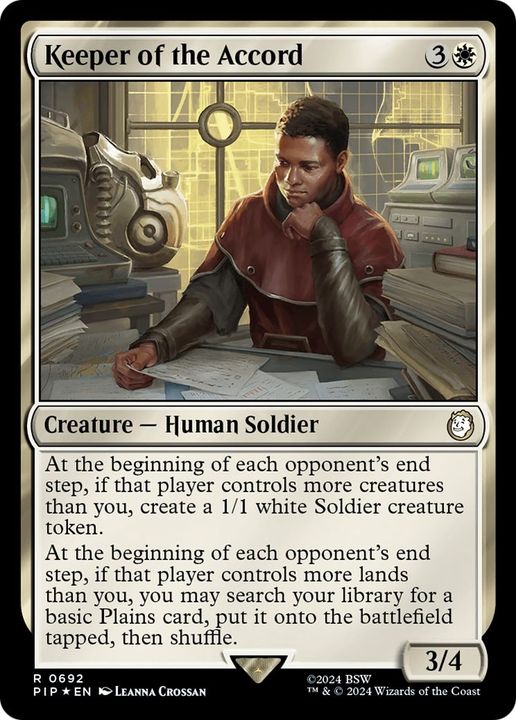 Keeper of the Accord in the group Magic the Gathering / Sets / Fallout at Proxyprinters.com (46170)