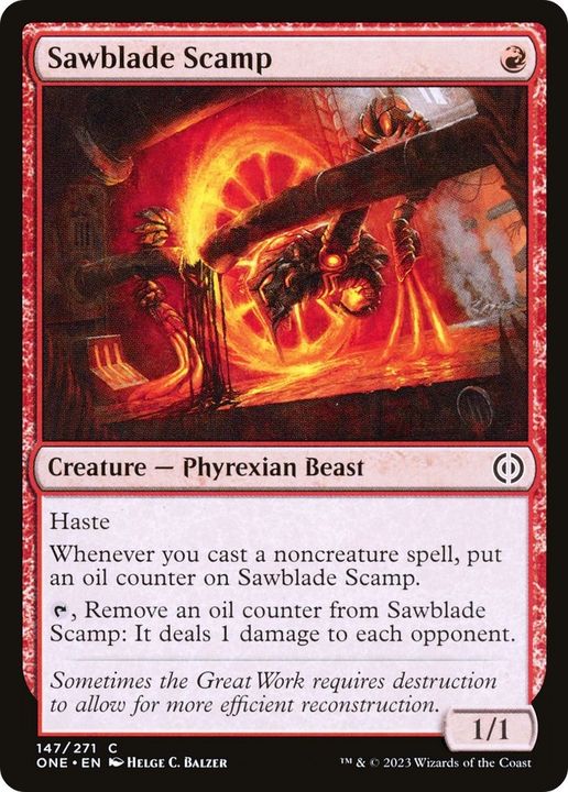 Sawblade Scamp in the group Magic the Gathering / Types / Colors / Red at Proxyprinters.com (46226)