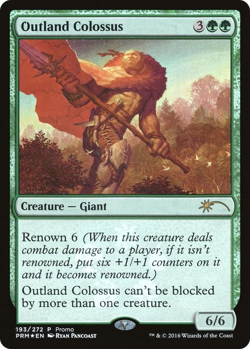 Outland Colossus in the group Magic the Gathering / Types / Colors / Green at Proxyprinters.com (46227)