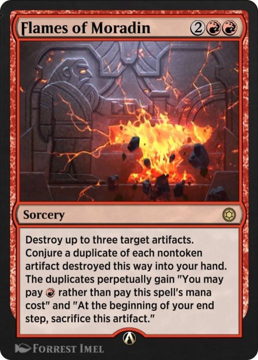 Flames of Moradin in the group Magic the Gathering / Types / Colors / Red at Proxyprinters.com (46239)