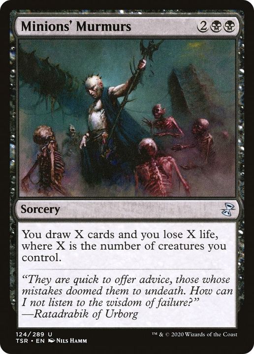 Minions' Murmurs in the group Magic the Gathering / Types / Colors / Black at Proxyprinters.com (4624)