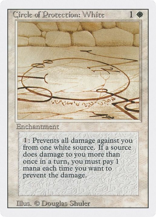 Circle of Protection: White in the group Magic the Gathering / Types / Enchantment / Enchantment at Proxyprinters.com (46253)