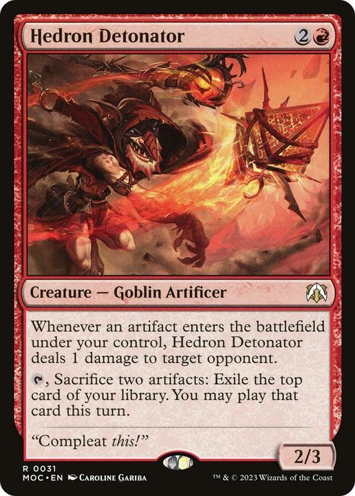 Hedron Detonator in the group Magic the Gathering / Sets / March of the Machine Substitute Cards at Proxyprinters.com (46270)