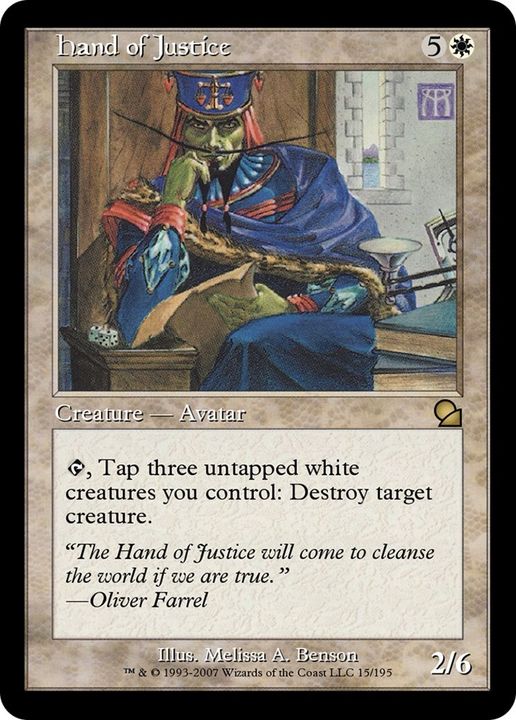 Hand of Justice in the group Magic the Gathering / Types / Colors / White at Proxyprinters.com (46309)