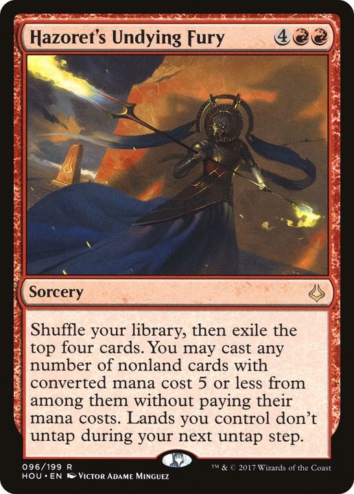 Hazoret's Undying Fury in the group Magic the Gathering / Types / Colors / Red at Proxyprinters.com (46359)